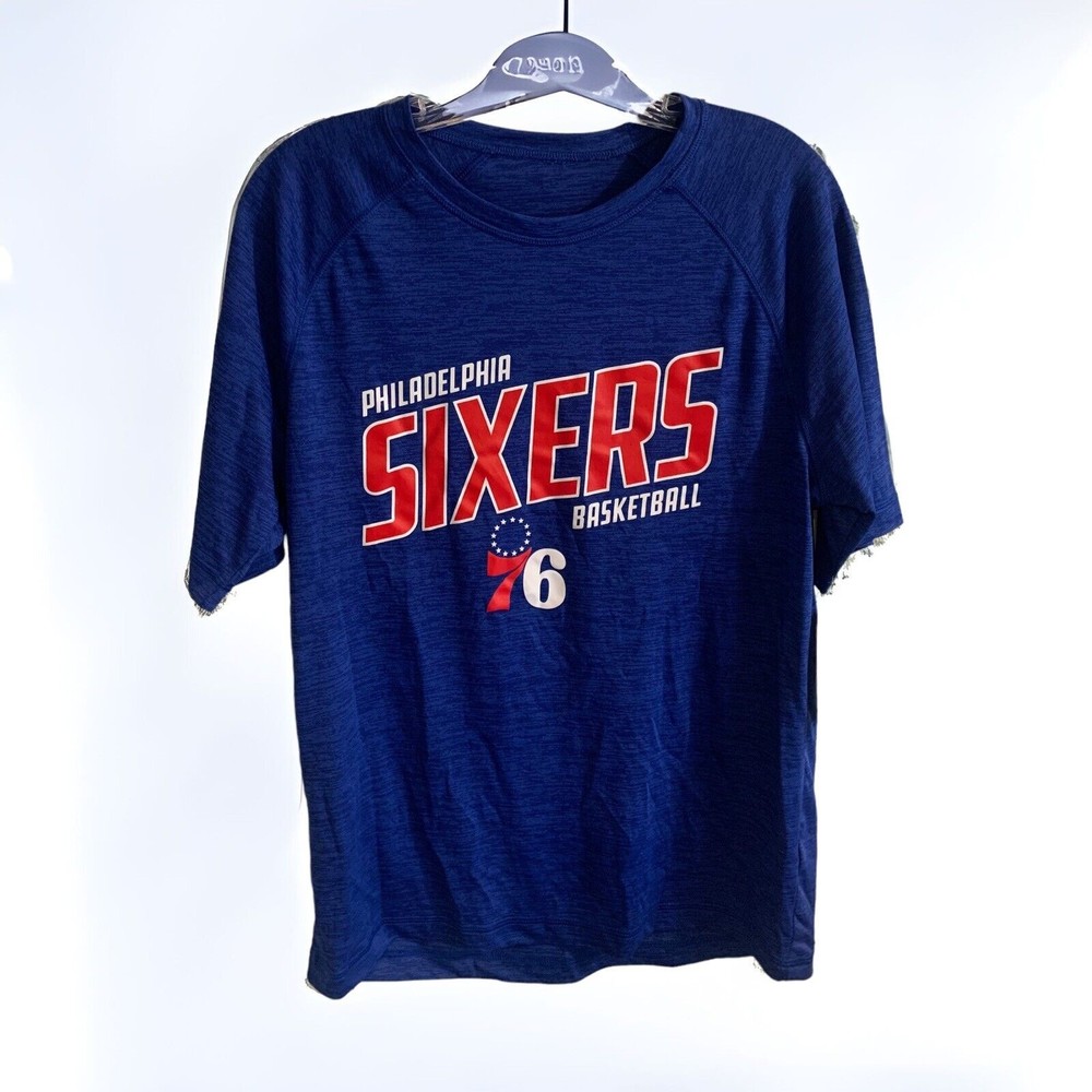 NWT Philadelphia 76ers NBA Dri-Fit Short Sleeve Shirt Men's Medium